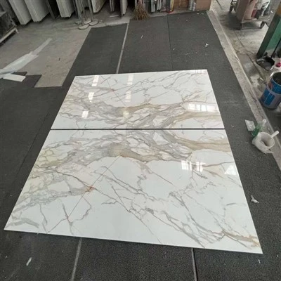 Calacatta Gold Marble TV Backdrop